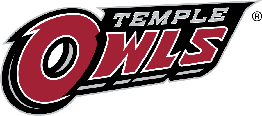 Temple Owls 2014-2020 Wordmark Logo v8 t shirts iron on transfers